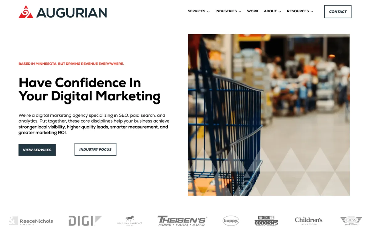 Augurian homepage, captured September 28, 2026